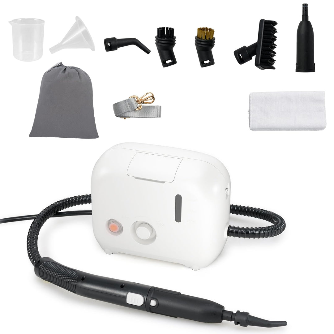 SOARS Dampfreiniger Handgerät mit 11 Zubehör, Dampfdruck: 3 bar, Max. 180 ℃, Leistung: 1600W, Wasser