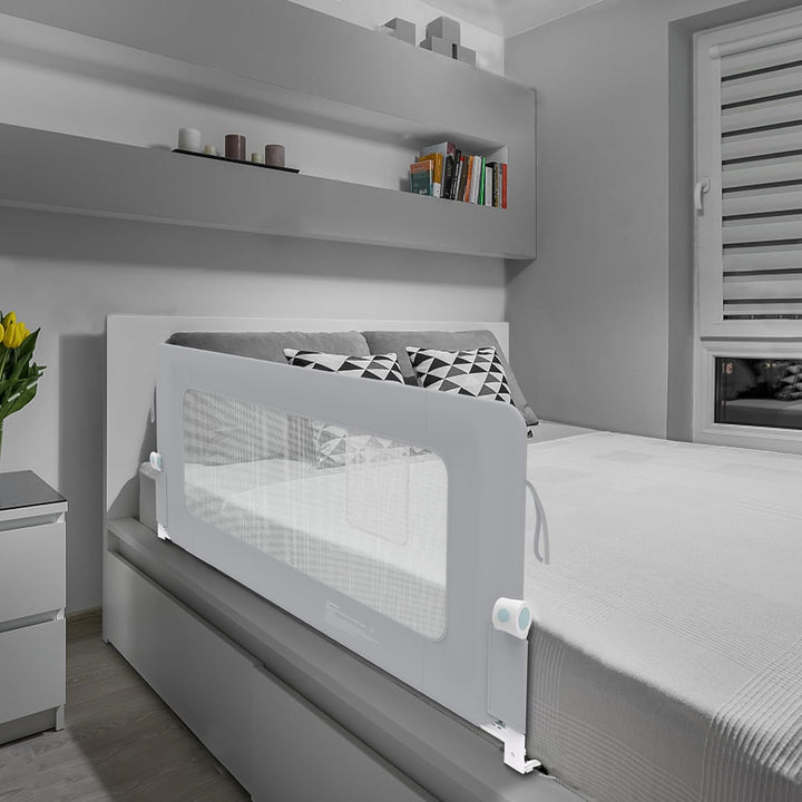 LZQ Rausfallschutz Bett Bettgitter Klappbar Kinderbettgitter Rausfallschutz Kinderbett Bettschutzgit