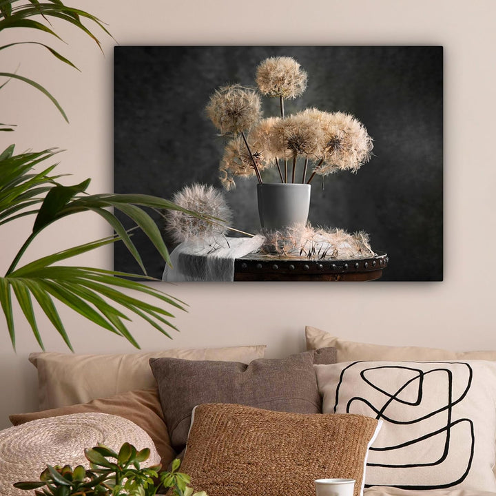 MuchoWow© Leinwand 80x60 cm Deko Schlafzimmer Aesthetic Leinwandbilder Wohnzimmer Gemälde Foto Gesch