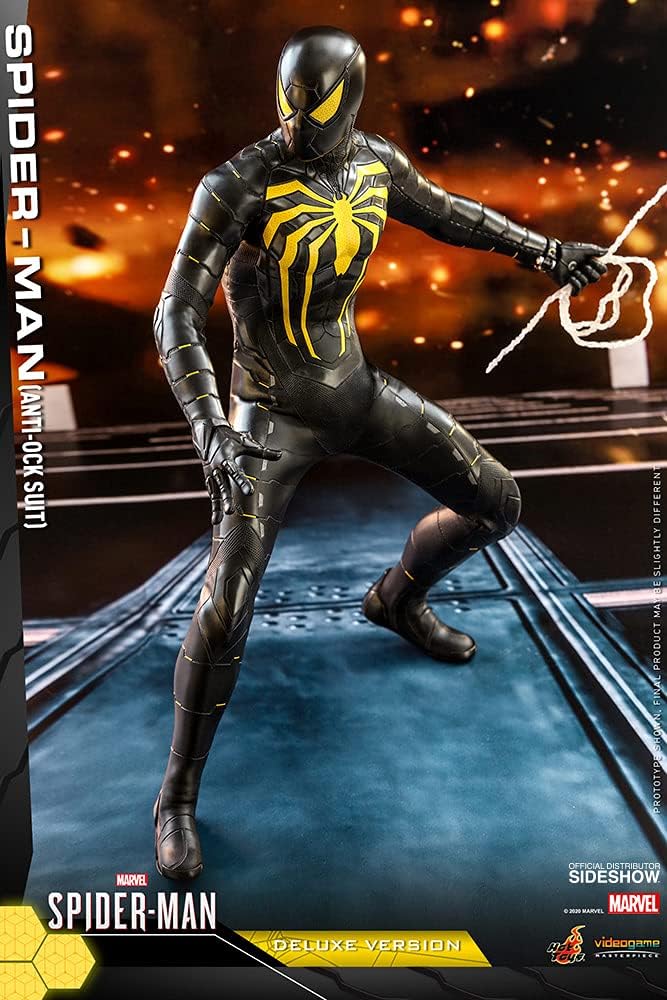 Hot Toys 1:6 Spider-Man Anti-Ock Suit Deluxe, Mehrfarbig, 45,7 cm (HT906796)