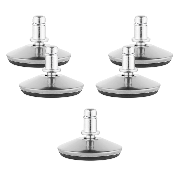 kwmobile Bürostuhl Gleiter 5er Set - Bodengleiter für Schreibtischstuhl 11mm x 22mm - Drehstuhl Füss