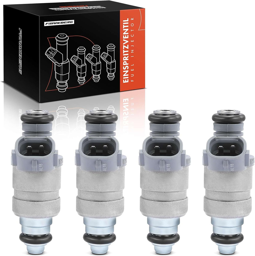 Frankberg 4x Einspritzventil Einspritzdüse Injektor Kompatibel mit A3 8P1 1.6L 2003-2012 Golf V 1K1
