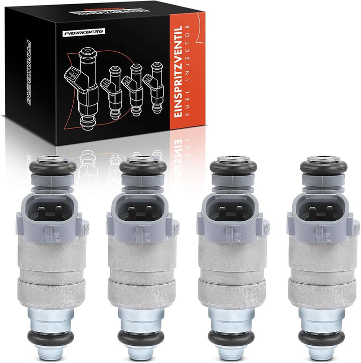 Frankberg 4x Einspritzventil Einspritzdüse Injektor Kompatibel mit A3 8P1 1.6L 2003-2012 Golf V 1K1