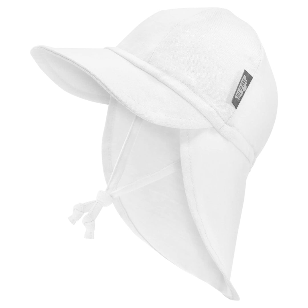 Jan &amp; Jul Sonnenhut aus Baumwolle mit UPF 50+ UV-Schutz für Baby Junge und Mädchen 6-24 Monate Weiss