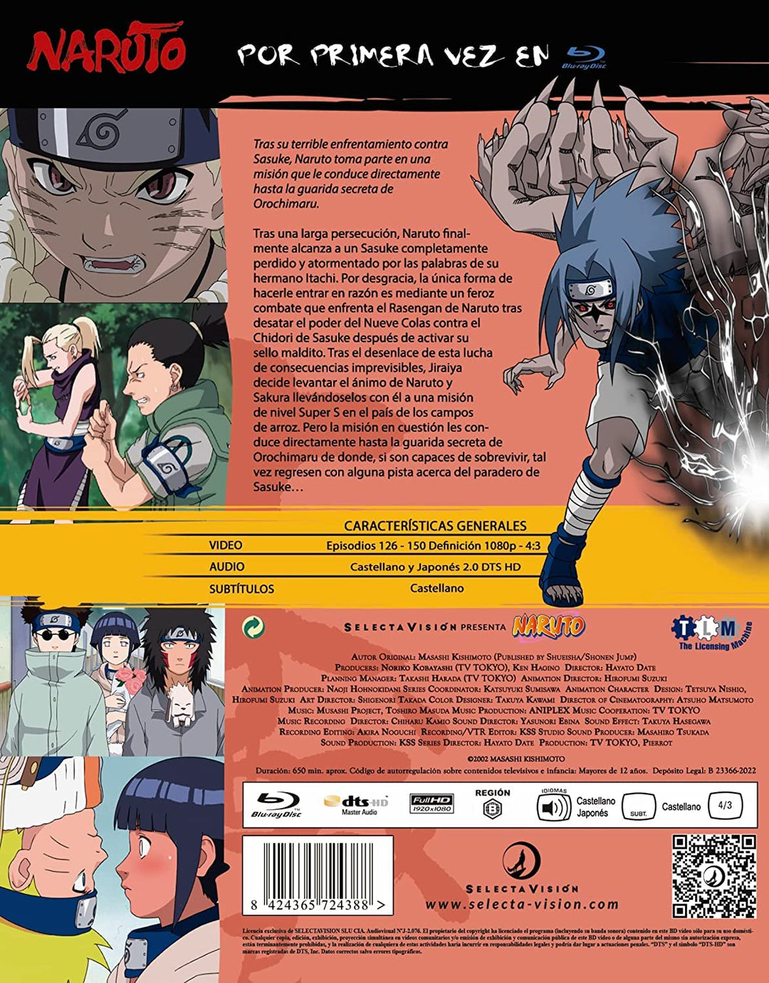 Naruto box 6 episod.126-150 - BD