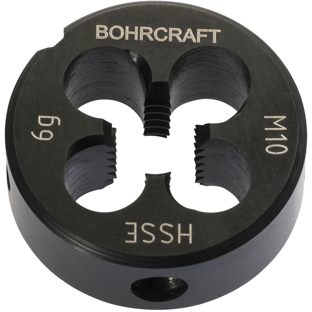 Bohrcraft 42101100800, Gewindeschneideisen M8 HSS-Co , für Stahl, Edelstahl,NE-Metalle, Schneideisen