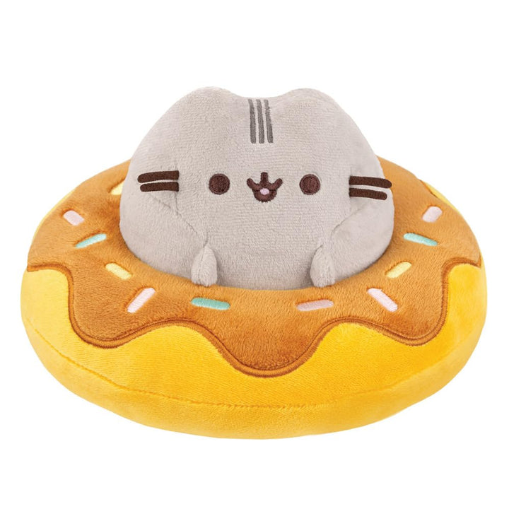 Aurora, 61573, Pusheen in a Chocolate Donut, 5In, Soft Toy, Grey
