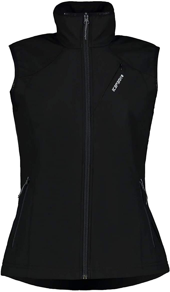 ICEPEAK Damen Brush SOFTSHELL Vest 36 Schwarz