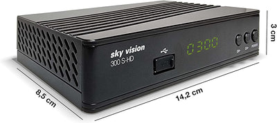 Sky Vision HD SAT Receiver 300 S-HD, Receiver für Satelliten Empfang, Digitaler Satelliten-Receiver