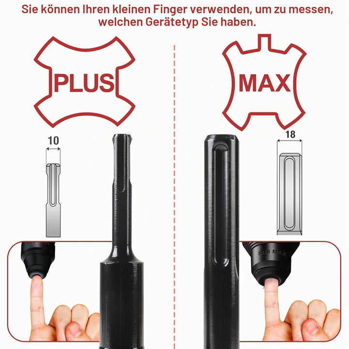 CPROSP 1¼" UNC Diamantbohrkrone mit SDS MAX Adapter, Kernbohrkrone DM 68 mm, L 420 mm, Kernbohrer fü