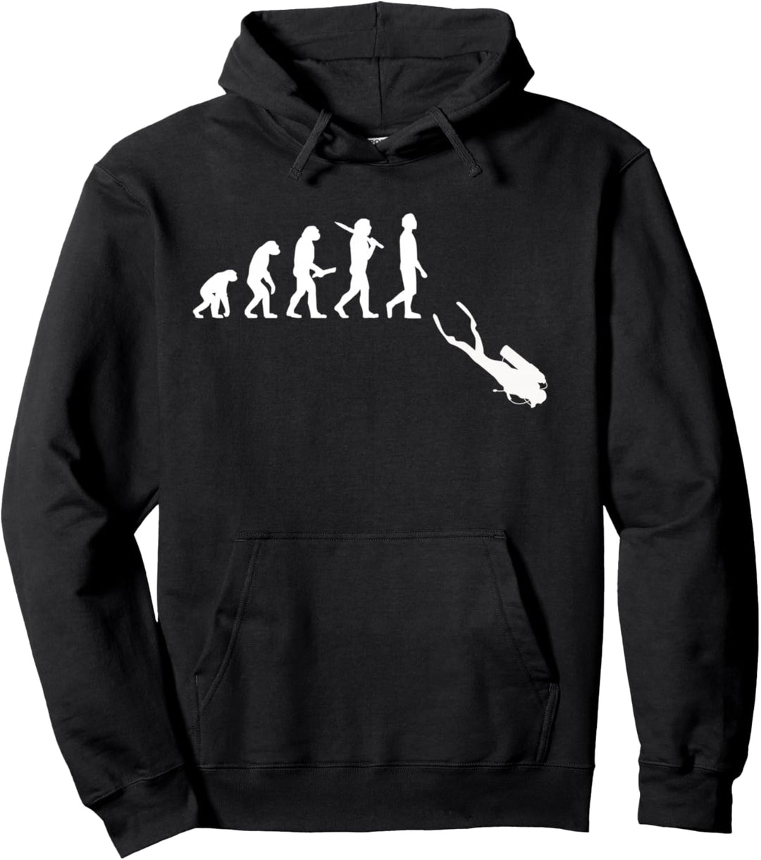 Tauchen Evolution Geschenk für Taucher & Scuba Diver Pullover Hoodie