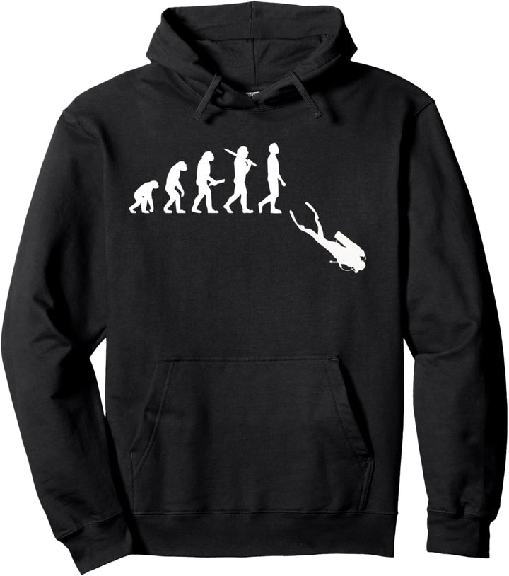 Tauchen Evolution Geschenk für Taucher & Scuba Diver Pullover Hoodie