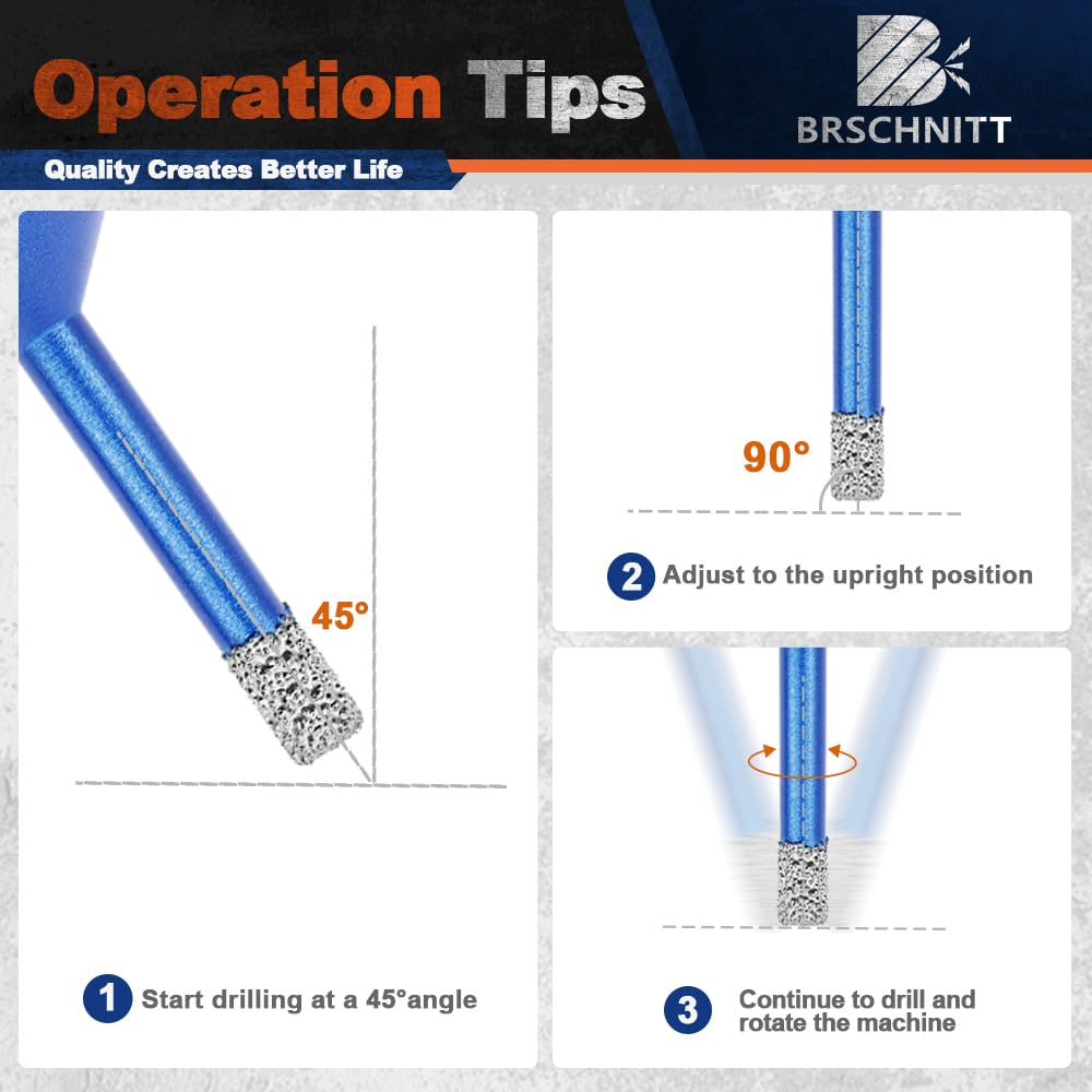 Diamant Fliesenbohrer Set - Diamantbohrer für Fliesen Porzellan Keramik Marmor Granit Bohrungen&20mm