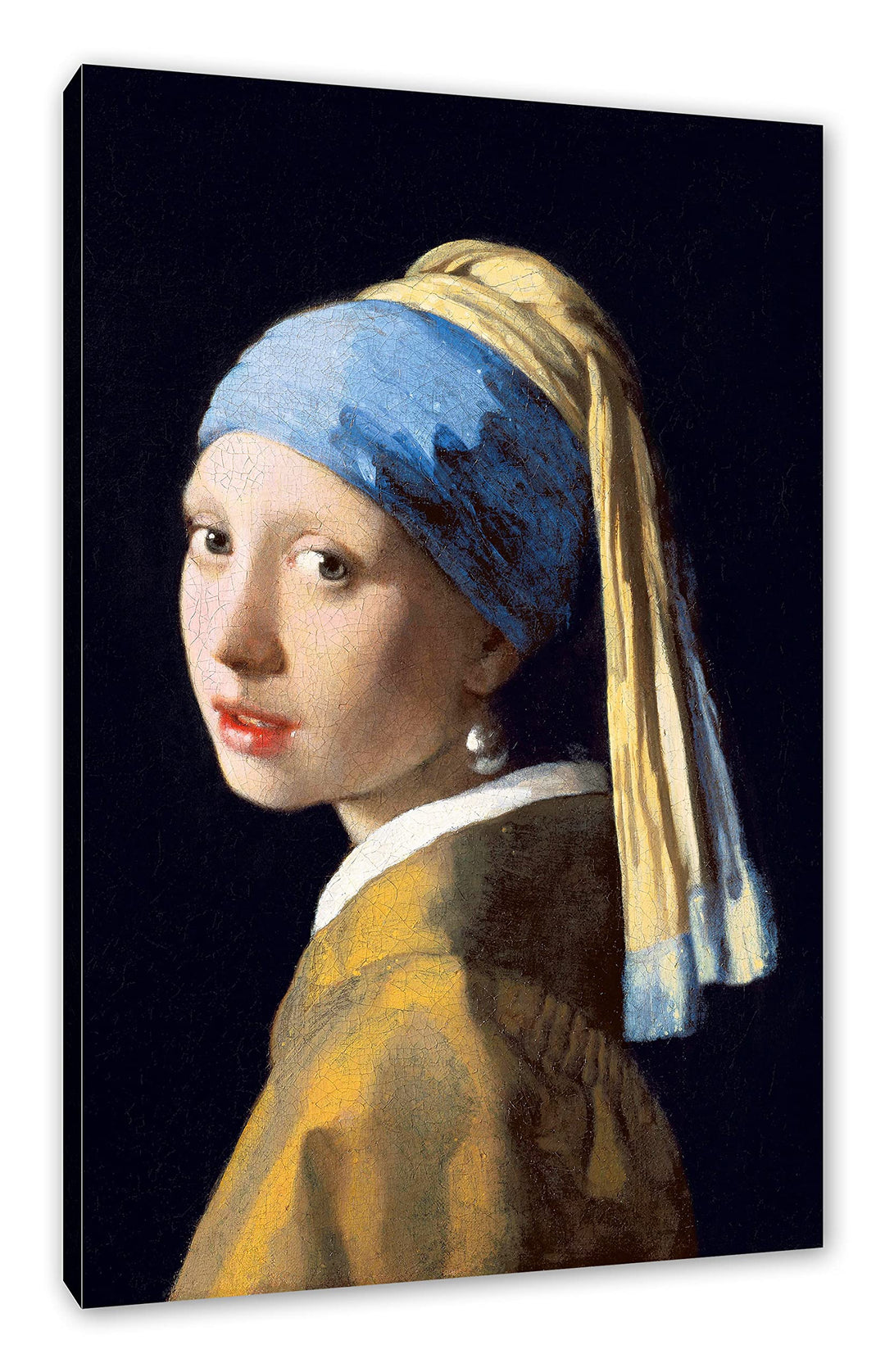 Johannes Vermeer - Mädchen mit dem Perlenohrring als Leinwandbild / Grösse: 100x70 cm / Wandbild / K