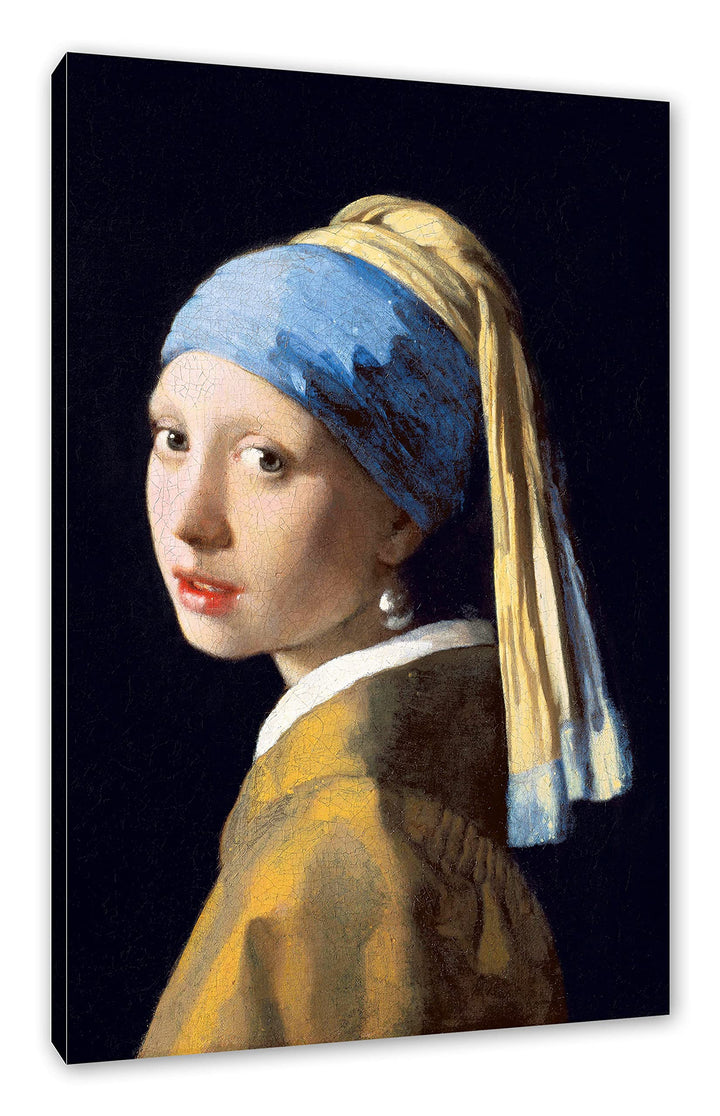 Johannes Vermeer - Mädchen mit dem Perlenohrring als Leinwandbild / Grösse: 100x70 cm / Wandbild / K