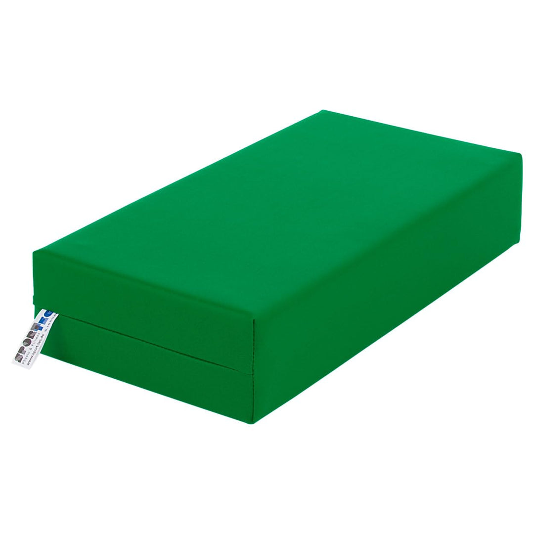 Sport-Tec Stufen-Lagerungskissen Stufenlagerungswürfel Lagerungswürfel 50x25x10 cm Grün, Grün