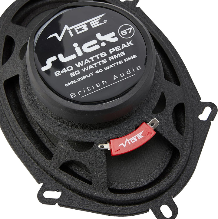 VIBE Audio Slick 5 x 7” Koaxiallautsprecher 80/240 W (RMS/MAX), 13 x 18 cm, SLICK57-V7