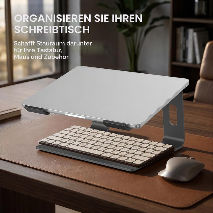 SOUNDANCE Laptop-Ständer, Aluminium-Computer-Erhöhung, ergonomischer Laptop-Ständer für den Schreibt