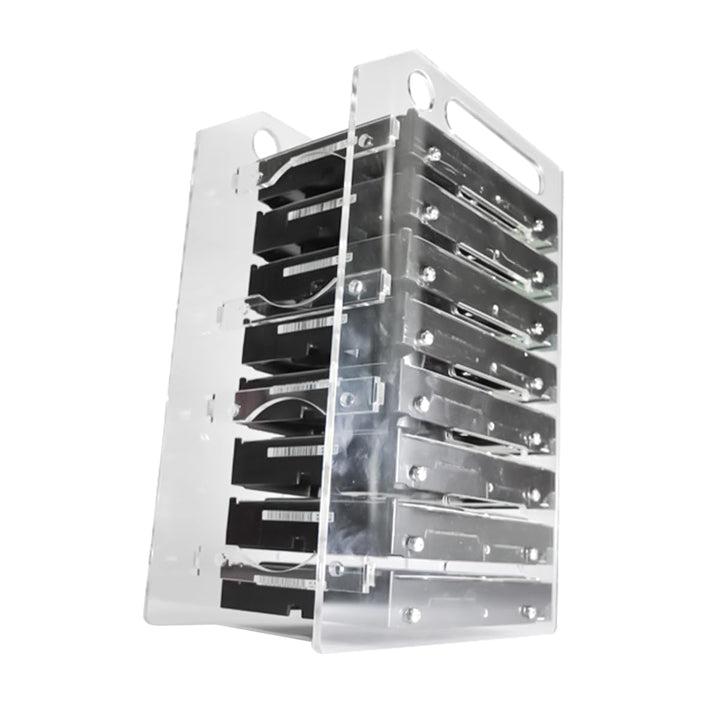 Ausi DIY-Festplatten-Rack 3,5-Zoll-Speichergehäuse für die Speichererweiterung von BTC-Mining-Comput
