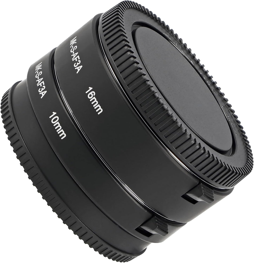 Automatik-Makro-Zwischenringe Extension Tube für Sony E-Mount Kameras, Meike MK-S-AF3A Metall, Metal