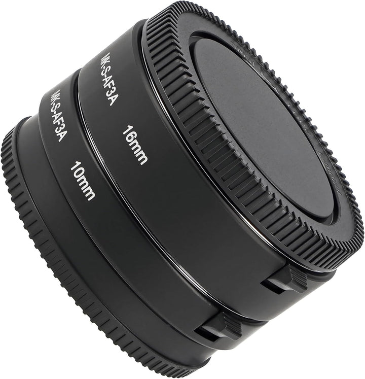 Automatik-Makro-Zwischenringe Extension Tube für Sony E-Mount Kameras, Meike MK-S-AF3A Metall, Metal