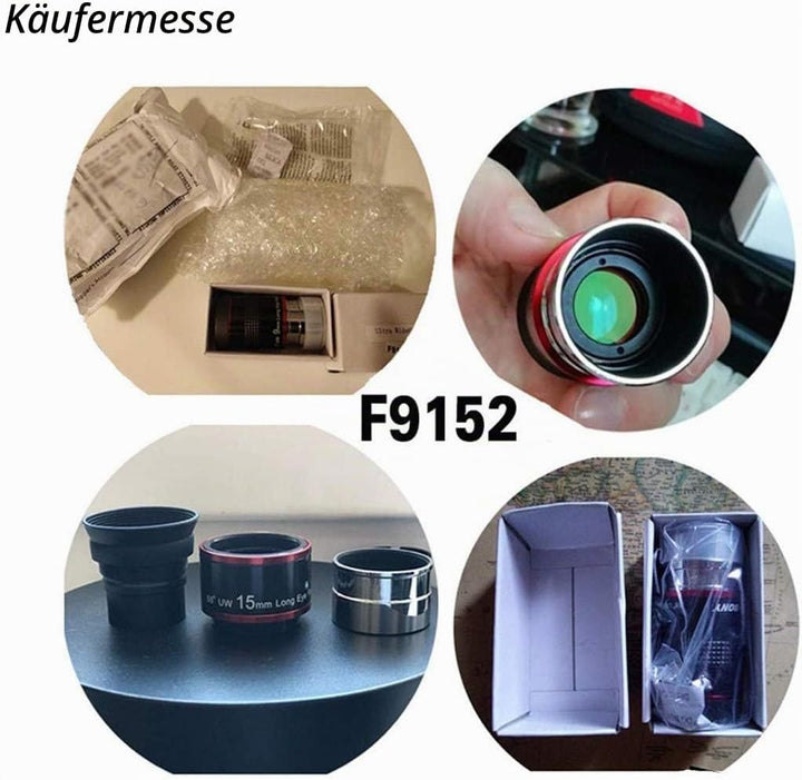 Svbony Okular Zubehör Set, 1,25” 6mm 9mm 15mm 20mm Teleskop Okular Kit 68° Weitwinkel Angenehmes Sic