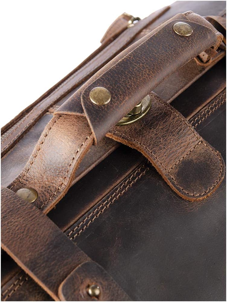 Greenland Nature Classic Bügeltasche Doktorkoffer Leder 41 cm Brown, Brown