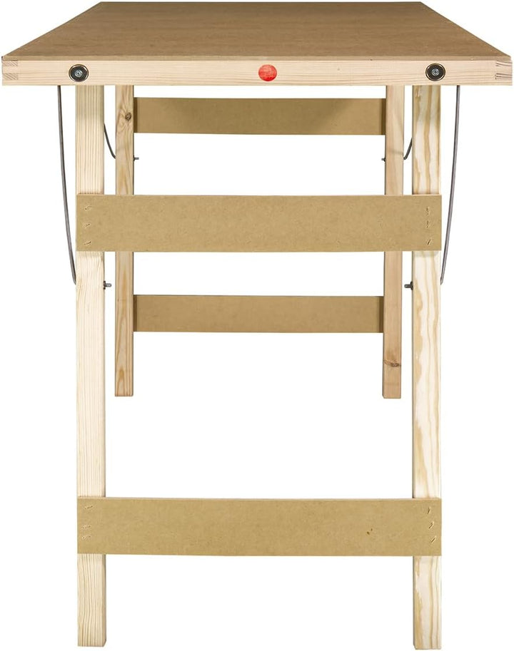 Faltbarer Campingtisch Holz 100x56 Kleiner Klapptisch Camping Garten Tisch Klappbar Multifunktionsti