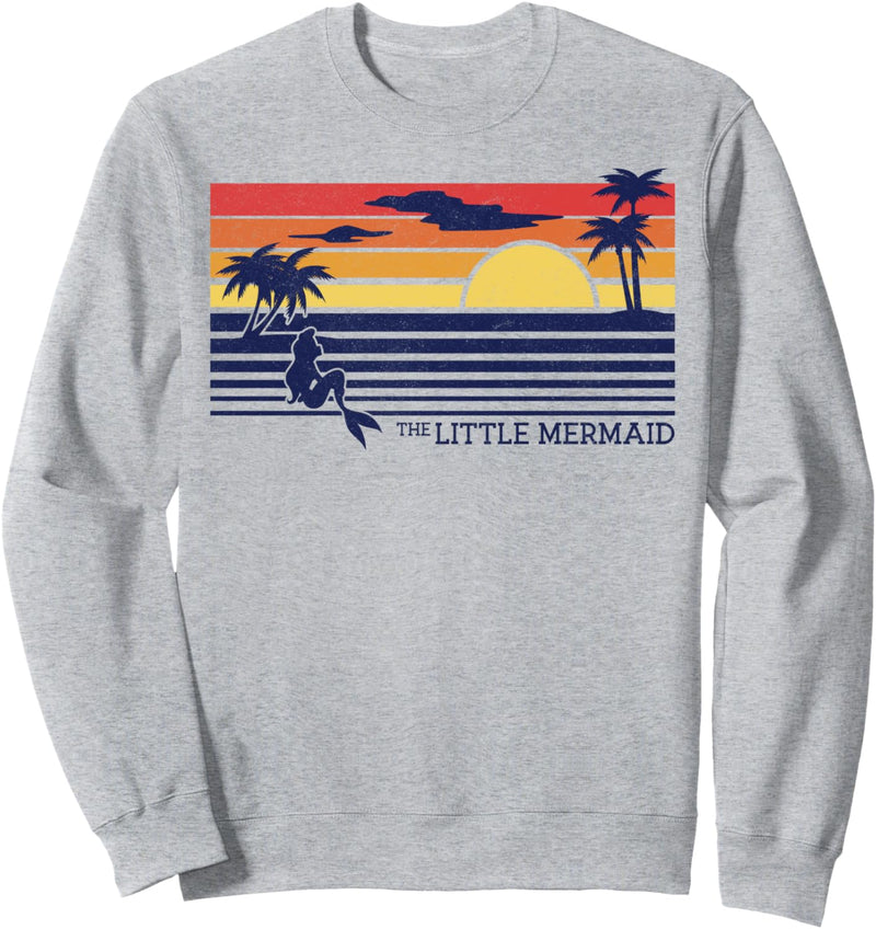 Disney The Little Mermaid Ariel Sunset Retro Silhouette Sweatshirt