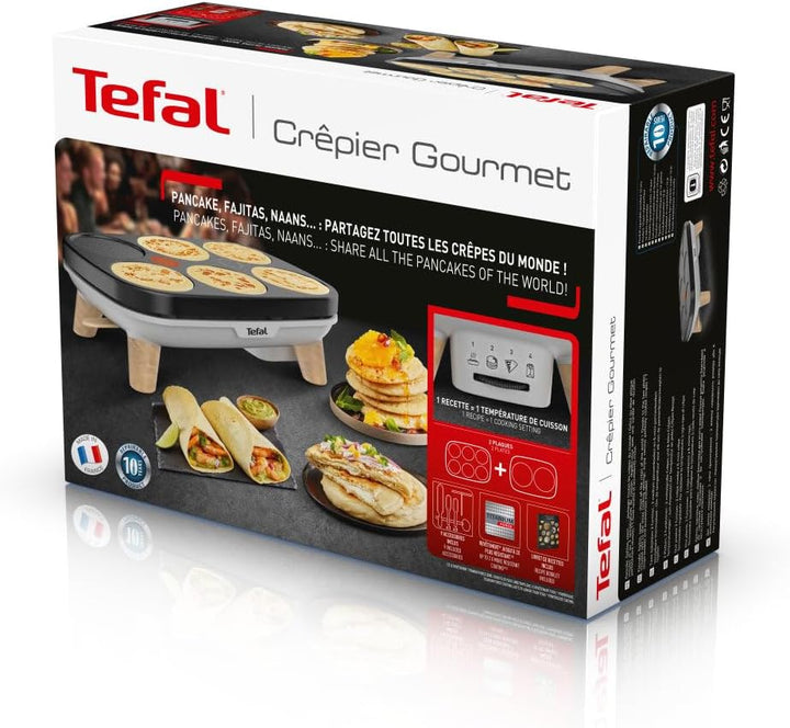 Tefal PY900D12 Multicrepe Party schwarz für 6 Personen