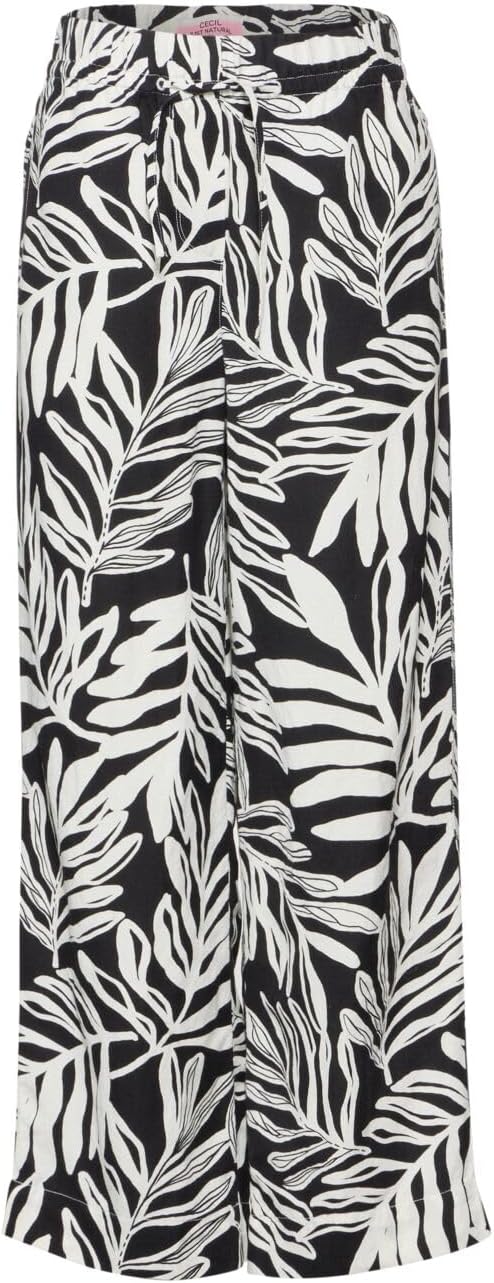 Cecil Damen Leinenmix Hose XS Schwarz, XS Schwarz