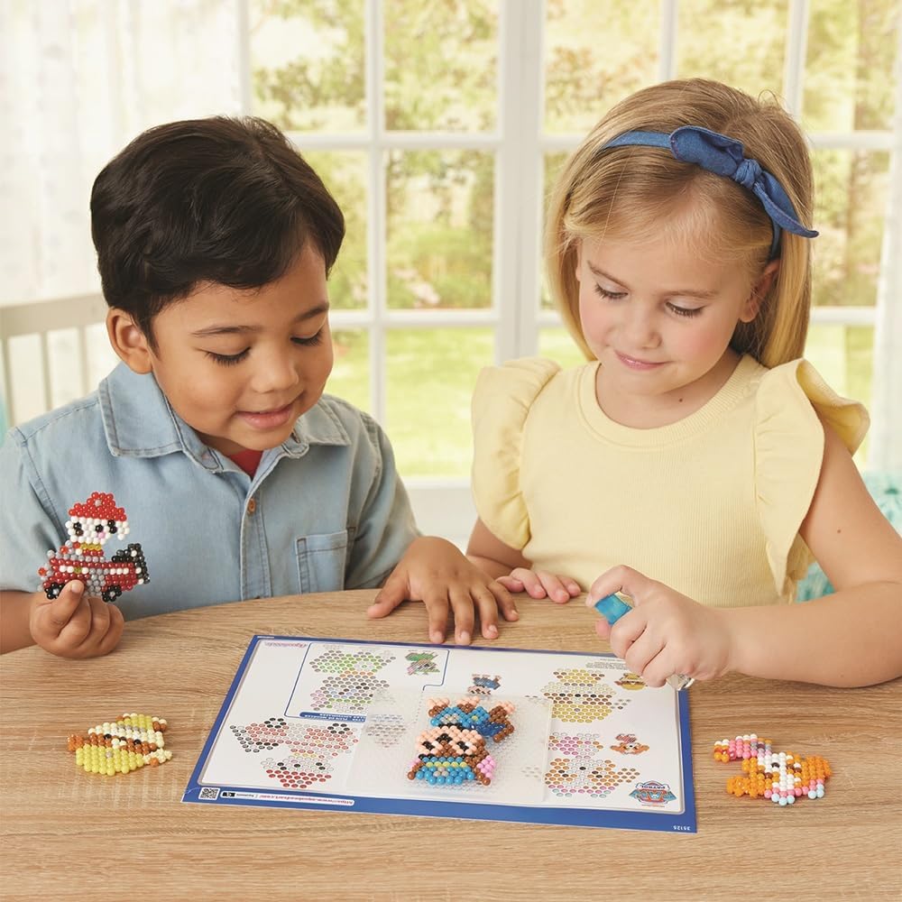 Aquabeads 35125 Paw Patrol Schlüsselanhänger Bastelset, Wasserperlen Kreativset mit Paw Patrol Chara