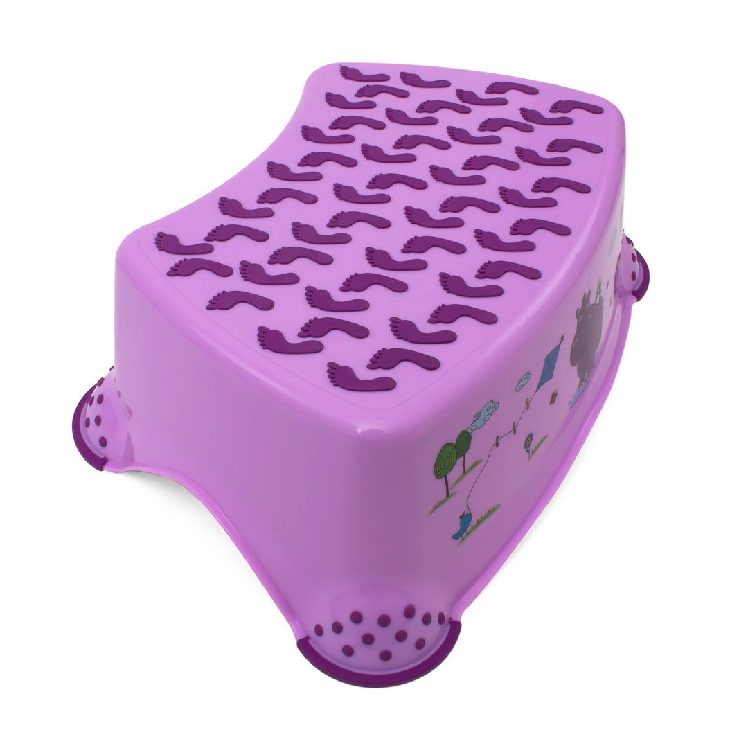 keeeper Hippo Tritthocker, Ab ca. 18 Monate bis ca. 10 Jahre, Anti-Rutsch-Funktion, Tomek, Lila Hipp