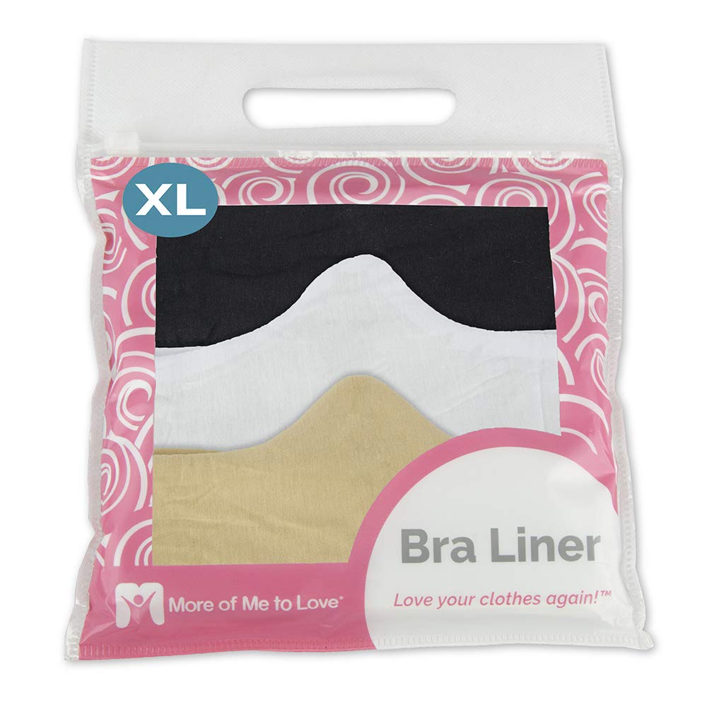 More of Me to Love- Baumwolle BH Einlage, 9er-Pack, schwarz, weiss, beige, XL X-Gross - 9 Stück, X-G