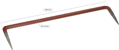 KOTARBAU® 10er Set Bauklammer 400 mm zum Verbinden von Gerüsten Holzkonstruktionen 400mm, 400mm