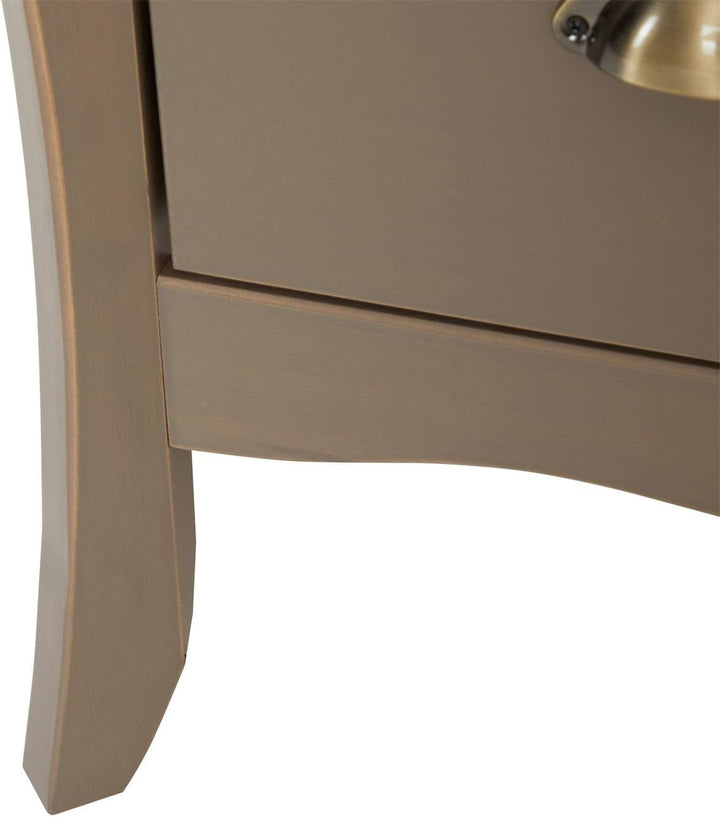 IDIMEX Kommode Antoinette, schönes Sideboard im Barockstil, antike Anrichte aus Kiefer in Taupe, pra