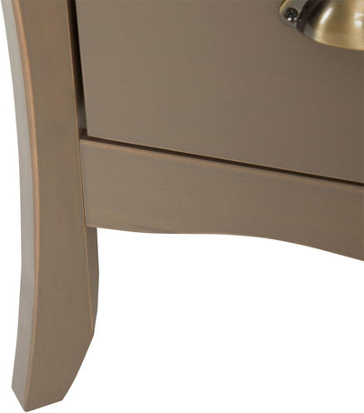 IDIMEX Kommode Antoinette, schönes Sideboard im Barockstil, antike Anrichte aus Kiefer in Taupe, pra