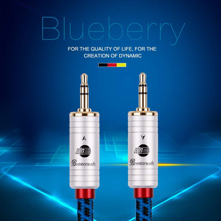 BOAACOUSTIC 3,5mm klinkenkabel, Aux Kabel,Audio Kabel, Stereo Klinke auf Klinke Kopfhörerkabel für i