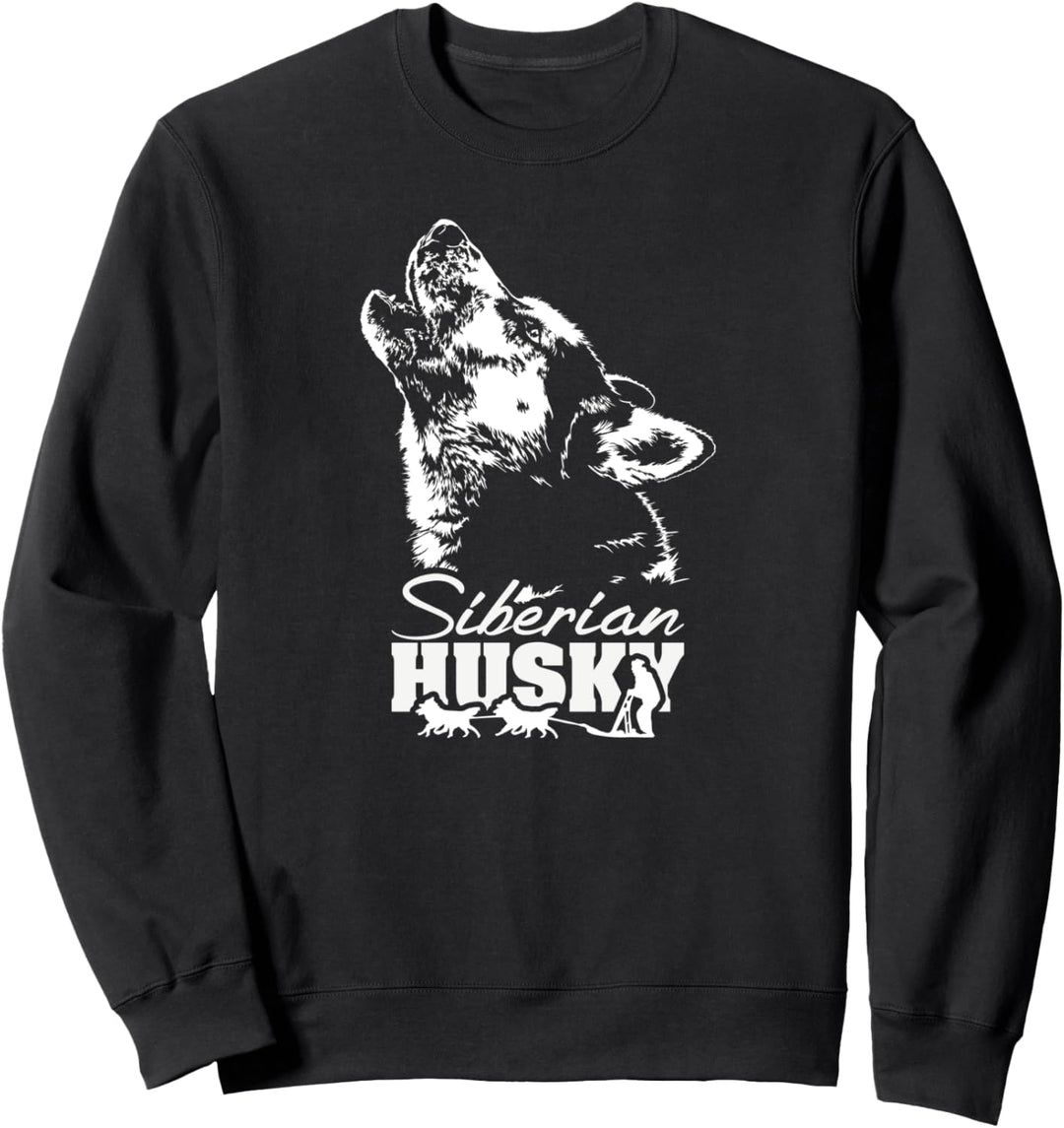 Siberian Husky Schlittenhund Hunderasse Hundeportrait Sweatshirt