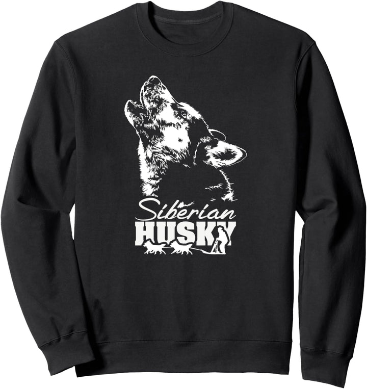 Siberian Husky Schlittenhund Hunderasse Hundeportrait Sweatshirt