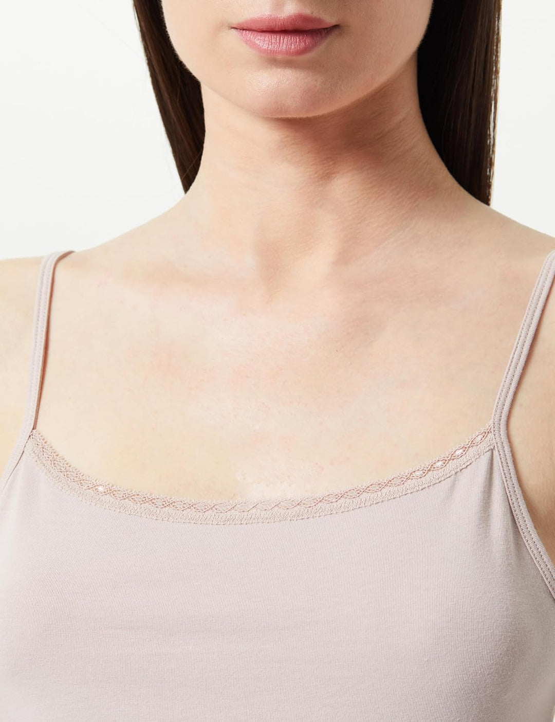 Tommy Hilfiger Damen 2er Pack Tops Stretch L Beige (Balanced Beige/Dark Ash), L Beige (Balanced Beig