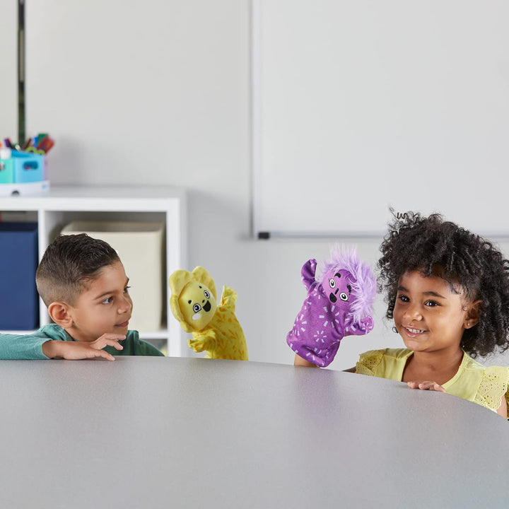 Learning Resources Feelings Family Handpuppen-Set, Handpuppen für Kinder, Gefühle kennenlernen, 5 Ha