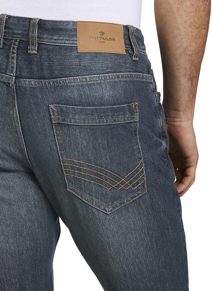 TOM TAILOR Herren Marvin Straight Jeans 32W / 36L 10281 - Mid Stone Wash Denim, 32W / 36L 10281 - Mi