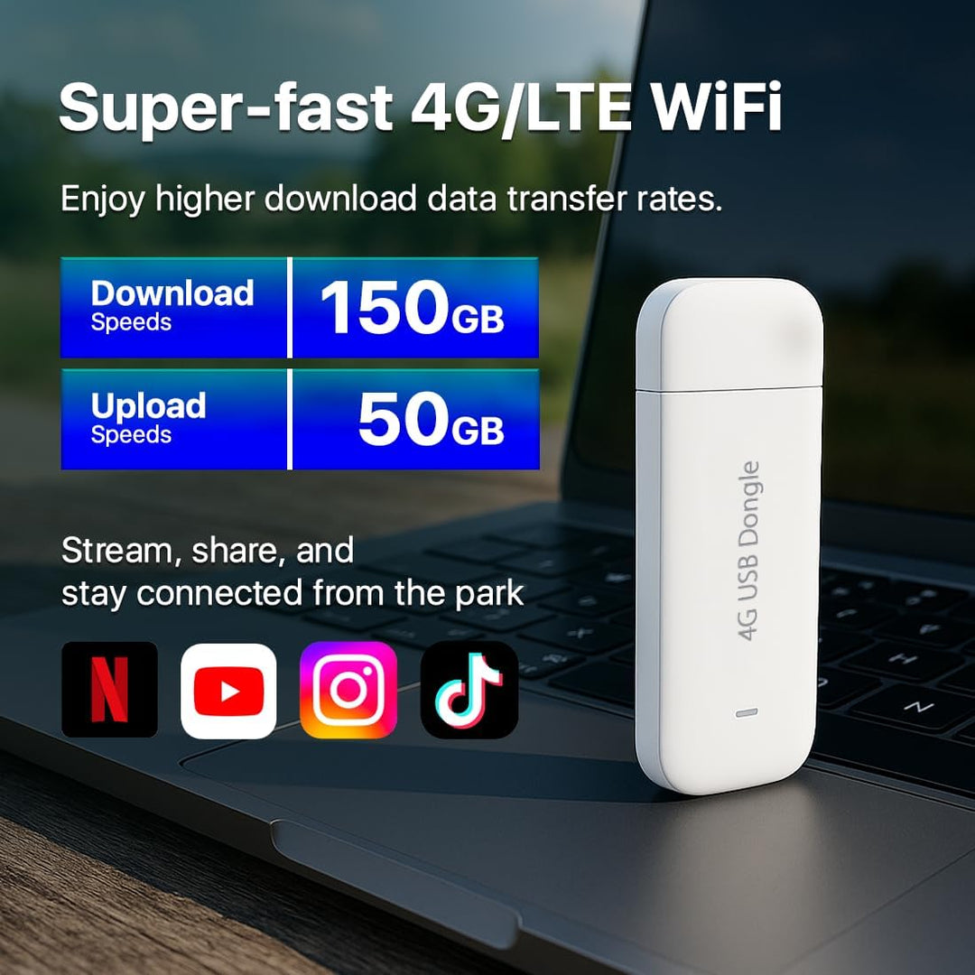 Brovi E3372-325 Lte Usb Dongle Modem, Weiss Single, Single