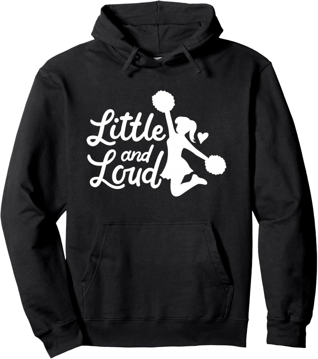 Little And Loud Cheerleader Kostüm Cheerleading Girls Spruch Pullover Hoodie