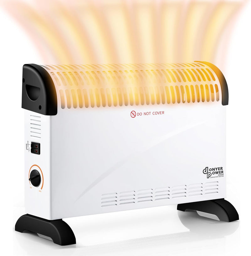 DONYER POWER Konvektor-Heizkörper 2000W Raumheizung mit Einstellbarem Thermostat Nicht Vorjähriges I