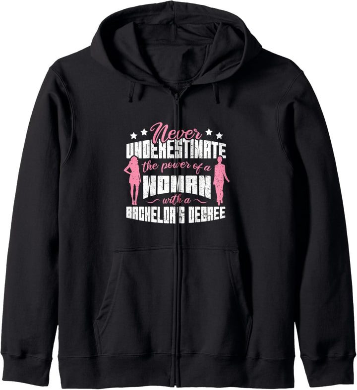 Never Underestimate The Power Of - Abschluss Kapuzenjacke