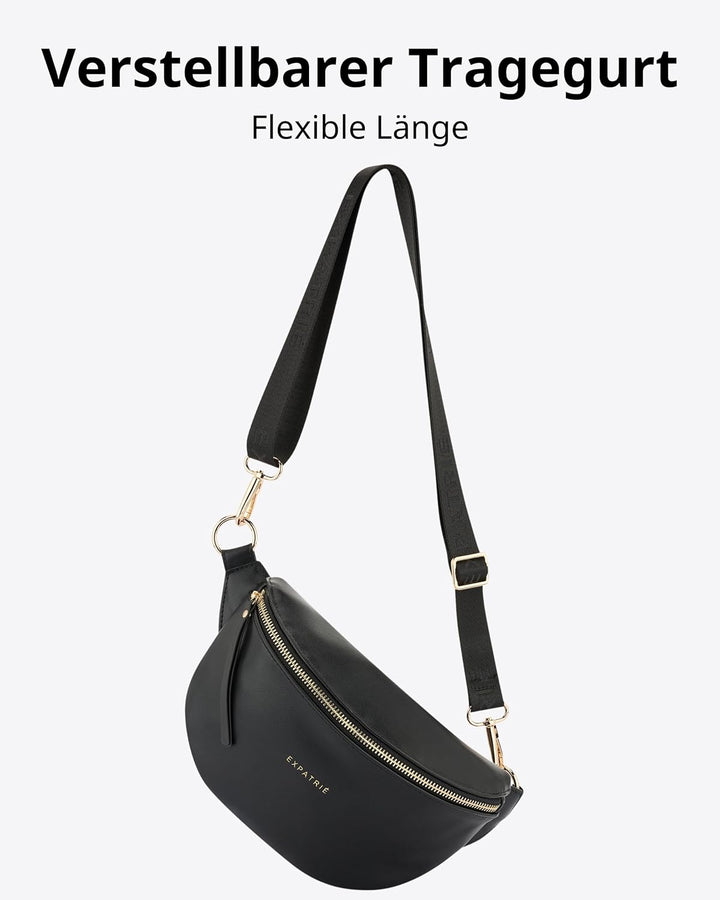 Expatrié Bauchtasche Damen Beige - Alice Small - Gürteltasche für Festival, Reisen &amp; Alltag aus Vega
