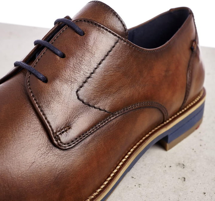 LLOYD Herren Schnürhalbschuhe Langston, Männer Businessschuhe 41 EU Braun, 41 EU Braun