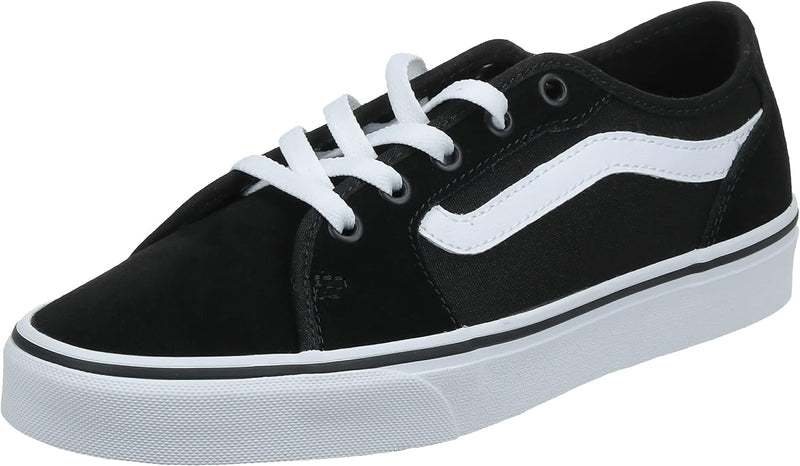 Vans Damen Filmore Decon Sneaker Sneaker 36.5 EU Suede Canvas Black White, Sneaker 36.5 EU Suede Can